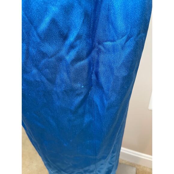 Sau Lee Palmer Cutout Bodycon Azure Blue Maxi Dress Size 00 - Picture 6 of 9